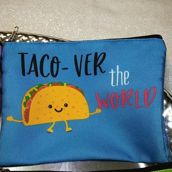 👝BOGO NEW CUTE SAYINGS CLOTH COSMETIC BAGS - Picture 4 of 8